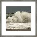 Waves In The Autumn Ocean Framed Print