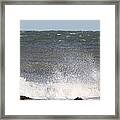 Waves Pounding The Montauk Surf Framed Print