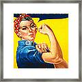 We Can Do It - Ww2 Framed Print