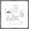 We Find The Defendant Innocent But Very Neurotic Framed Print