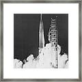 Weather Satellite Launch Framed Print