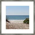Welcome To The Beach Framed Print