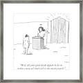 Well, All Your Good Deeds Appear To Be In Order - Framed Print