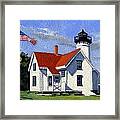 West Chop Lighthouse Martha's Vineyard Massachusetts Framed Print