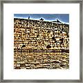 Western Wall In Israel Framed Print