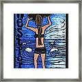 Westport Surfer Chick Framed Print