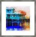 Wharf Color Framed Print