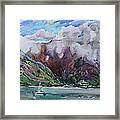 When It Is Raining In The Mountains... Framed Print