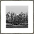 Whidbey Island Meadow In Fog Framed Print