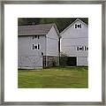 White Barns Framed Print