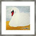 White Swan Lake Framed Print