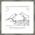 Who Ever Told You You Could Sing? Framed Print