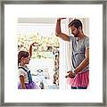 Who Says Dads Can’t Dance? Framed Print