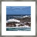 Wild Pacific Surf Framed Print