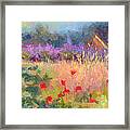 Wildrain Retreat - Lavender And Poppies Framed Print