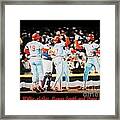 Willie Mcgee Lonnie Smith And Dane Lorg Framed Print
