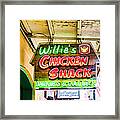 Willie's Chicken Shack Framed Print