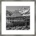 Wilson Peak Black And White Framed Print