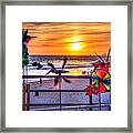 Wind Chimes At Sunset Framed Print