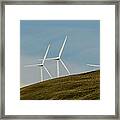 Wind-farm Windmills Framed Print