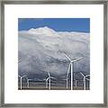 Wind Turbines Schell Creek Range Nevada Framed Print