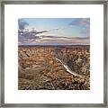 Winding Fish River Canyon And Desert Framed Print