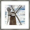 Windmill In Norfolk Uk Framed Print