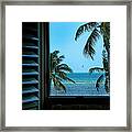 Window To Smathers Beach Framed Print