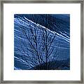 Windswept Ice Framed Print