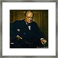 Winston Churchill Framed Print