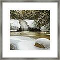 Winter At Beede Falls Framed Print