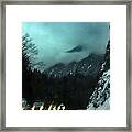 Winter Drive In The Coast Mountains Framed Print