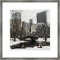 Winter In Central Park Framed Print