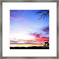 Winter Lamb Sunrise Framed Print