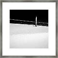 Winter Minimalism Black And White Framed Print