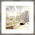 Winter - New York City - Central Park Framed Print