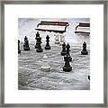 Winter Outdoor Chess Framed Print