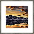 Winter Sunset At Mono Lake Framed Print