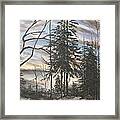 Winter Sunset Framed Print