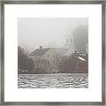 Winter Thaw And Ice Patterns Harrisville Nh Framed Print