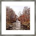 Winters Run Framed Print