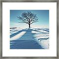 Winters Silhouette Framed Print