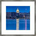 Wisconsin Capitol Reflection Framed Print