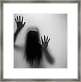 Woman Silhouette Framed Print