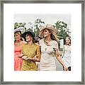 Women Walking To Racecourse Framed Print