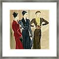 Women Wearing Schiaparelli Framed Print