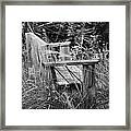 Wood Bench Framed Print