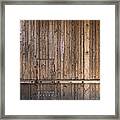 Wood Door Framed Print