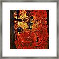 Wood On Fire 3 Painting Original Sold Framed Print