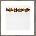 Wooden Beads Necklace Framed Print